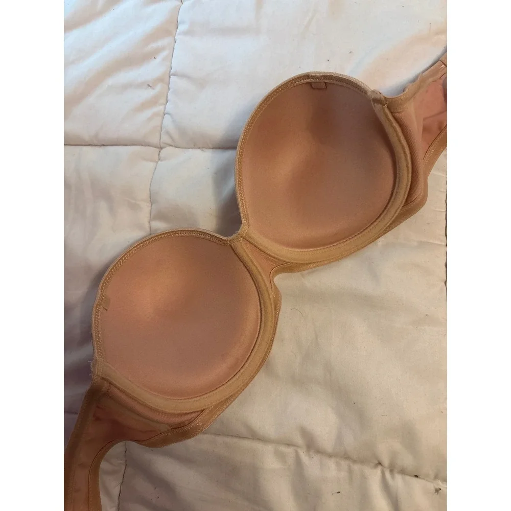 Paramour‎ Strapless Nude Beige Underwire Padded Bra, Size 38C